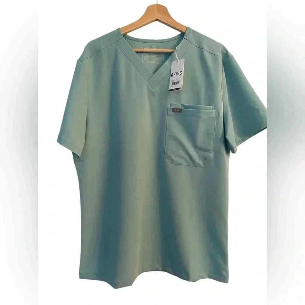 NWT FIGS Men’s Slim Leon Three Pocket Scrub Top M21SW1051  Size L FiGs - Picture 8 of 8